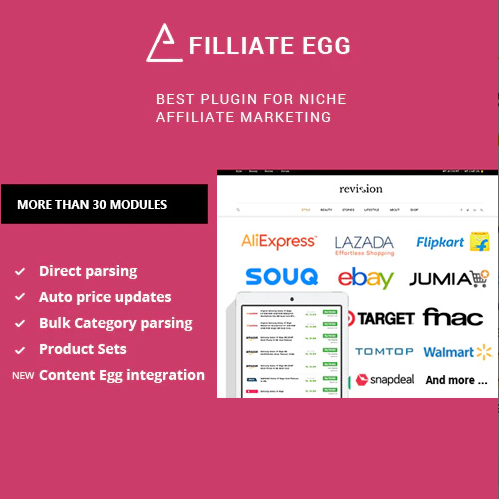 Affiliate Egg - Niche Affiliate Marketing Wordpress Plugin