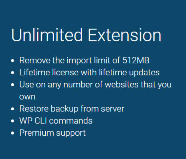 All-in-One WP Migration Unlimited Extension