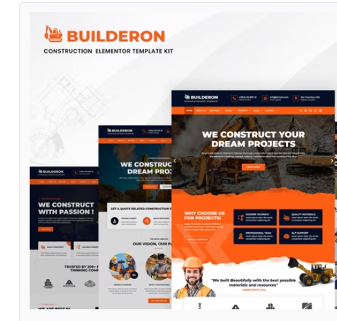 Builderon – Construction And Industry Template Kit