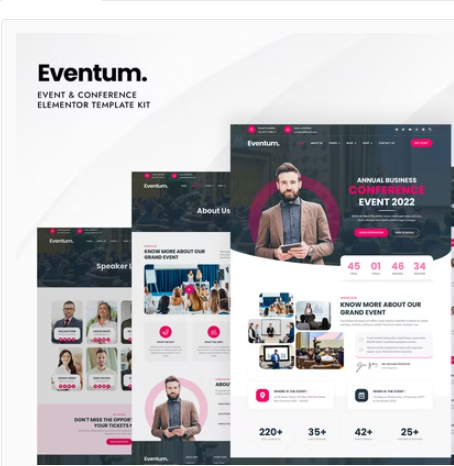 Eventum - Event & Conference Elementor Template Kit