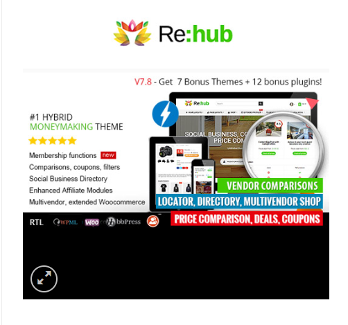 REHub - Price Comparison, Multi Vendor Marketplace Wordpress Theme