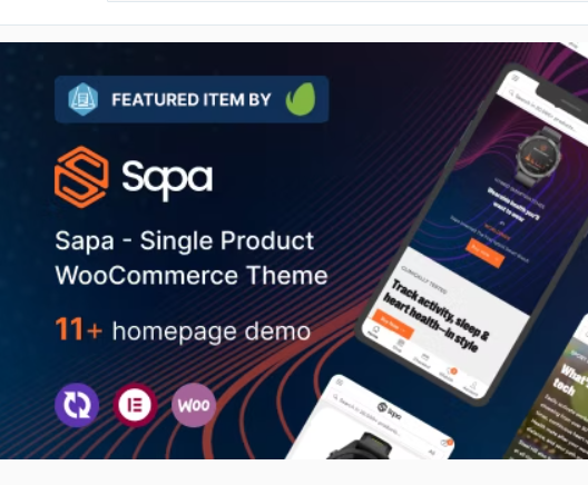 Sapa - Product Landing Page WooCommerce Theme