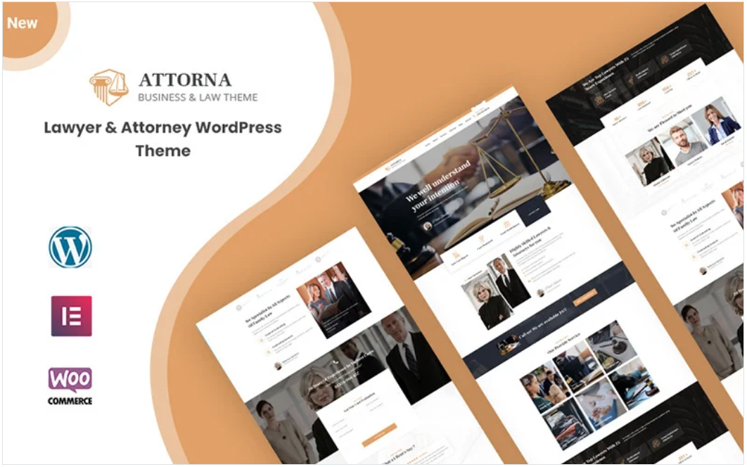 Attorna - Law, Lawyer, and Attorney WordPress Theme