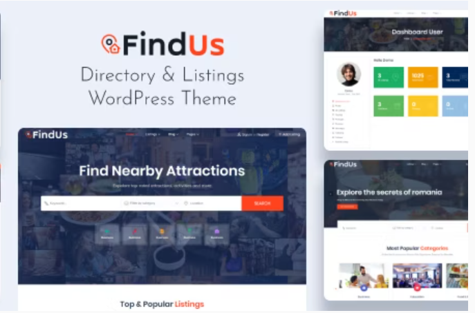 Findus - Directory Listing WordPress Theme