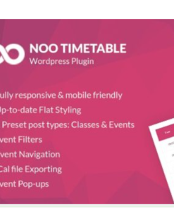 Noo Timetable - Responsive Calendar & Auto Sync WordPress Plugin