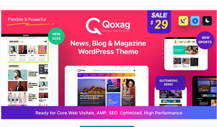 Qoxag - WordPress News Magazine Theme