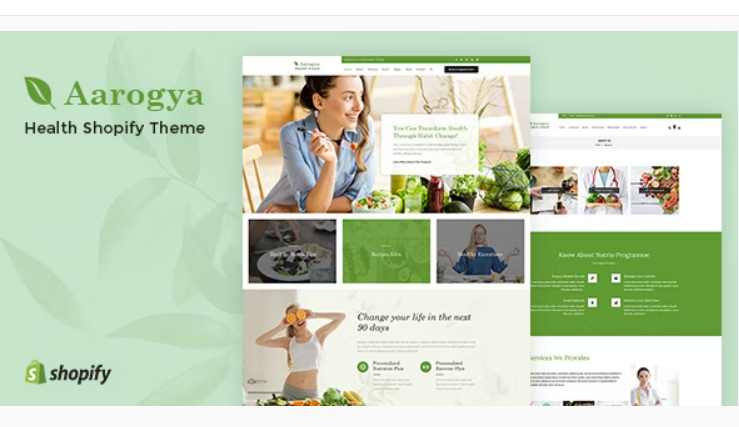 Aarogya | Healthcare Nutrition and Wellness Shopify Theme