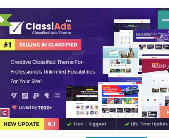 Classiads - Classified Ads WordPress Theme