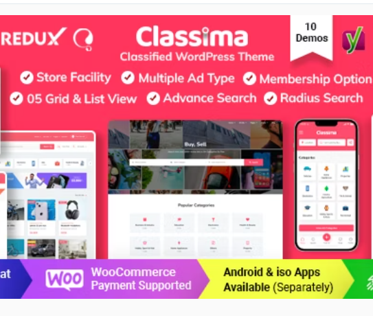 Classima – Classified Ads WordPress Theme