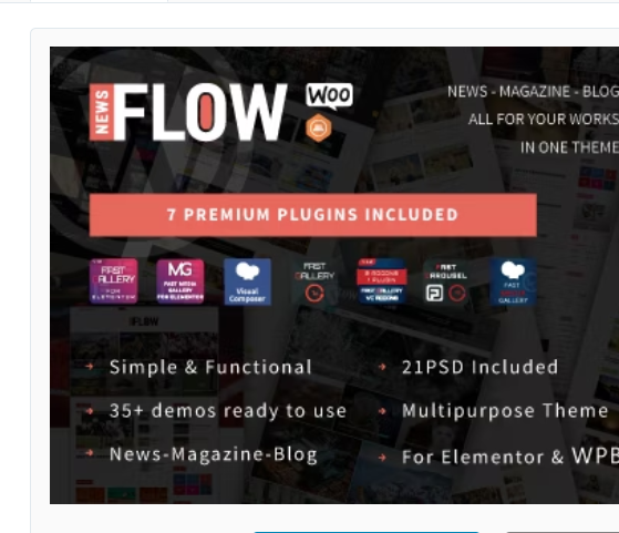 Flow News - Magazine and Blog WordPress Theme