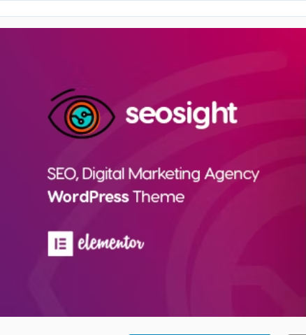 Seosight - Digital Marketing Agency WordPress Theme