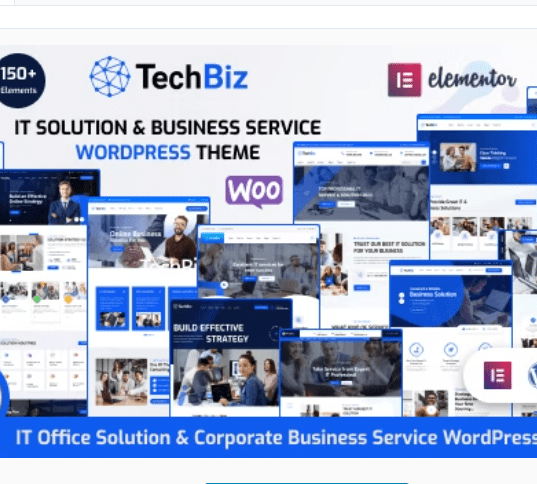 Techbiz - IT Solution & Business Consulting Service WordPress Theme