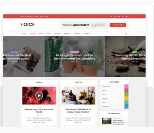 Voice - News Magazine WordPress Theme