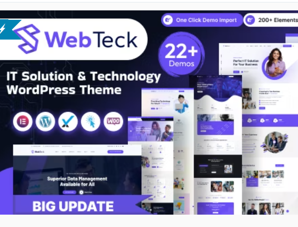 Webteck – IT Solution and Technology WordPress Theme