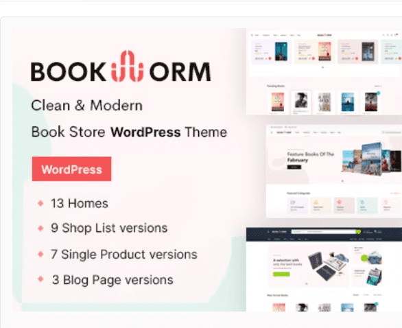 Bookworm - Bookstore & Bookshop WooCommerce Theme