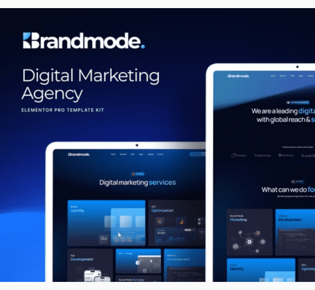 Brandmode - Digital Marketing Agency Elementor Template Kit