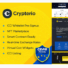 Crypterio - NFT and Crypto Landing Page WordPress Theme