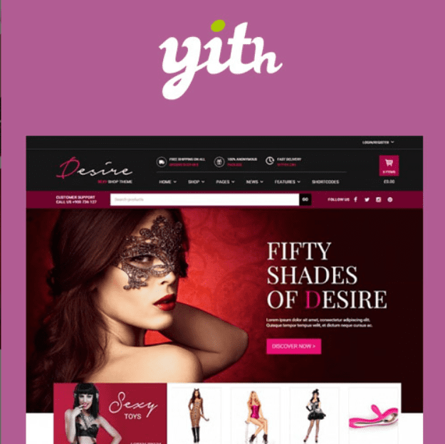 Desire Sexy Shop Premium WooCommerce Themes