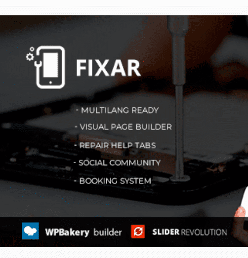 Fixar - Phone & Computer Repair Wordpress Theme