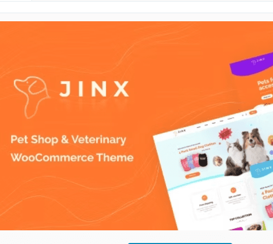 Jinx - Pet Shop & Veterinary WooCommerce Theme