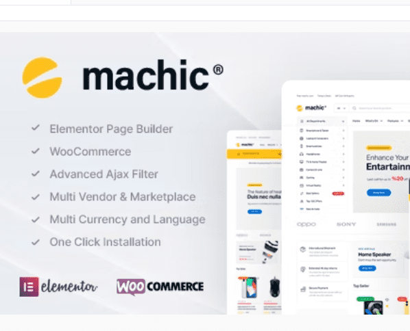 Machic - Electronics Store WooCommerce Theme