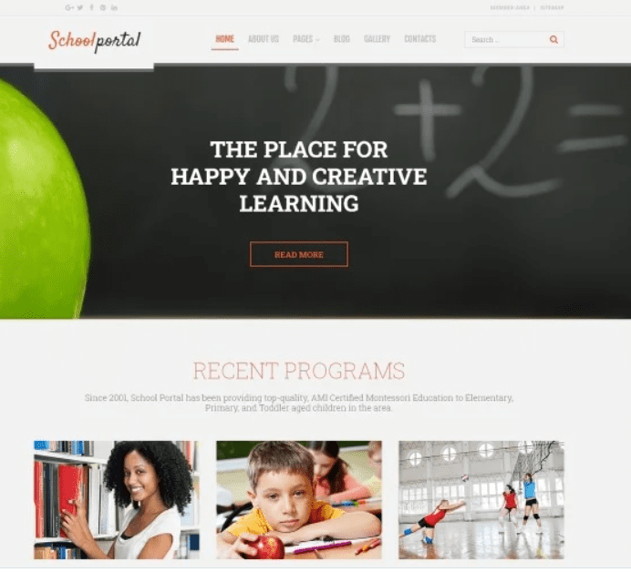 School Portal - Education Multipage Creative Joomla Template