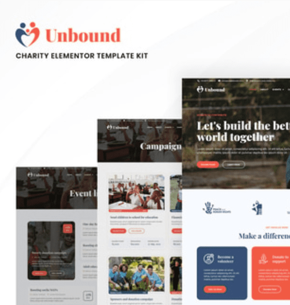 Unbound - Charity & Nonprofit Elementor Template Kit