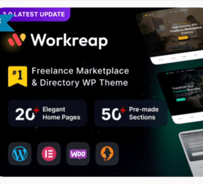 Workreap - Freelance Marketplace WordPress Theme